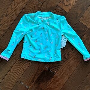 Kiko & Max Toddler Girl Aqua Swim Shirt Sz 2T NWT